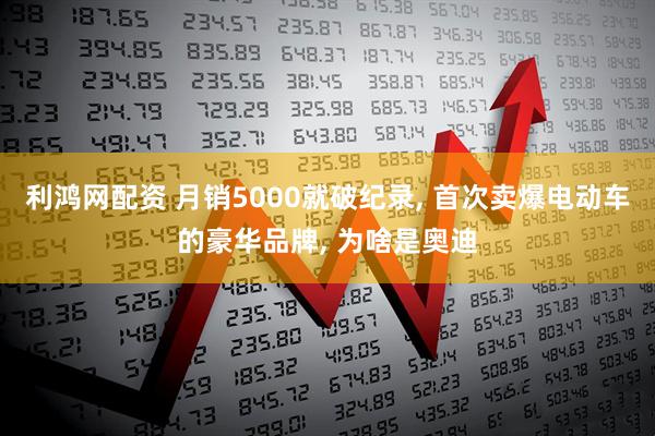 利鸿网配资 月销5000就破纪录, 首次卖爆电动车的豪华品牌, 为啥是奥迪